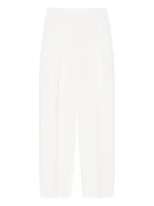 Плиссированные шерстяные брюки Givenchy, белый