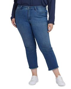 Джинсы Marilyn High Rise Straight Ankle Jeans в цвете Blue Ridge NYDJ Plus, синий