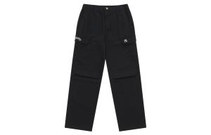 MLB Коллекция в стиле Preppy New York Yankees FW24 унисекс карго-штаны Black