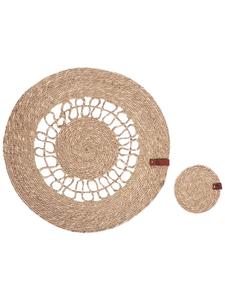 Набор из 12 салфеток и подставок под стаканы, дизайн Pepperberry  Beliani