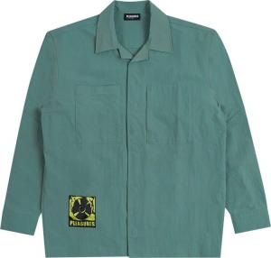 Лонгслив Pleasures Stare Long-Sleeve Overshirt 'Teal', бирюзовый