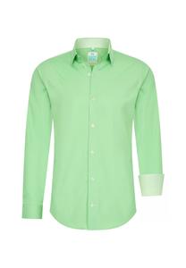 Рубашка с контрастным внутренним воротником RUSTY NEAL, зеленый