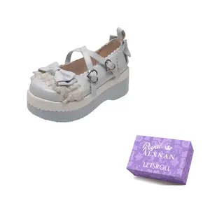 Alxnan Туфли Мэри Джейн на платформе женские синие, цвет Blue