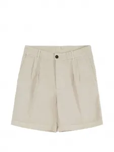 Плиссированные бермуды Fortela, бежевый