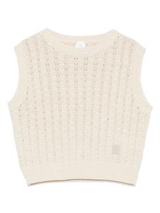 Вязаный жилет Eleventy Kids, нейтральный
