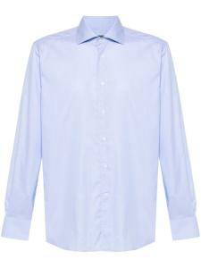 Corneliani рубашка в клетку, синий