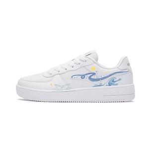 Erke Скейтбордные кроссовки с низким верхом, устойчивые к истиранию, дышащие, нескользящие, унисекс, белые