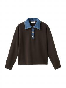 MANGO Свитер 'ABRIL' в коричневом цвете