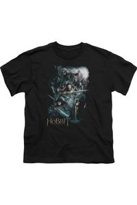 Футболка The Hobbit "Эпическое приключение" детская с коротким рукавом Gildan, черный
