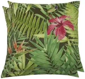 GO-DE декоративные подушки "Клара", набор из 2 шт 48х48 см, зеленый