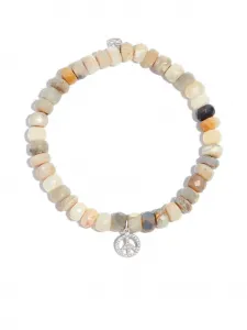 Браслет из белого золота с опалами и бриллиантами Sydney Evan, нейтральный