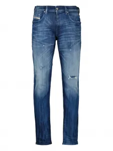 Джинсы D-Strukt с потертостями 2019 года DIESEL, синий