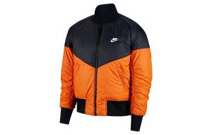 Пуховики мужские orange black multicolor Nike, оранжевый черный мультиколор