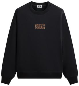 Свитшот Kith Classic Logo Leopard Applique Nelson Crewneck