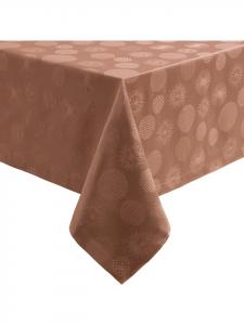Erwin Müller Жаккардовая скатерть из смесовой хлопчатобумажной ткани Calvia медного цвета