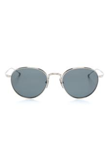 Солнцезащитные очки в круглой оправе Thom Browne Eyewear, серебряный
