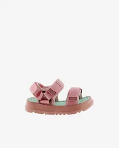 Детские нейлоновые шлепанцы с клейкими ремешками и пильной подошвой Victoria, цвет Rosa
