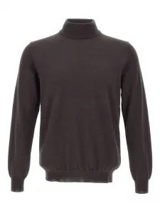 Водолазка с ребристыми манжетами Kangra, коричневый