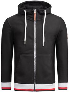 Толстовка с капюшоном на молнии Alessandro Salvarini, черный