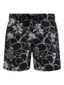 Плавательные шорты с графическим принтом Vilebrequin, черный