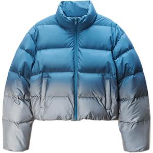 Пуховик женский Alexander Wang, серебристо-синий