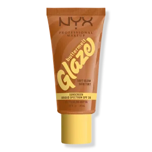 Тональный крем для лица Buttermelt Glaze Skin Tint SPF 30 NYX Professional Makeup, Praline Butta (tan with neutral undertones)