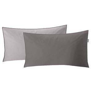 Наволочка Kleine Wolke Linda, 40x1x80 см цвет silbergrau