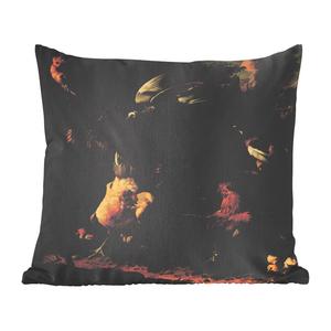 Декоративная подушка MuchoWow, диванная подушка, декоративная подушка для гостиной, 60 х 60 см, птицы в парке - картина Мельхиора д'Хондекутера - чехол на подушку - хлопчатобумажная ткань - декоративные чехлы на подушки