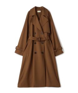 Тренч из габардина с высокой посадкой Des Pres, цвет 47 Brown