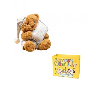 Милый плюшевый мишка в пижаме для сна 30см/40см/50см высотой Enlightenment