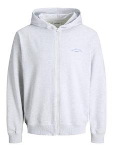 Jack & Jones Junior Худи на молнии в крапчатом белом цвете