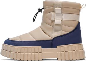 Мужские зимние снежные ботинки, водонепроницаемые, для холодной погоды с подкладкой из искусственного меха Generic, хаки