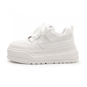 Roubini Легкие дышащие низкие кроссовки для скейтбординга, увеличивающие рост, женские, белые