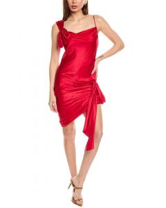 Шелковое мини-платье Cinq à Sept Venus, красный