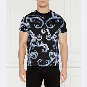 Облегающая футболка Versace, черный