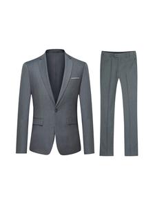 Youthup Костюм Slim fit в темно-сером цвете