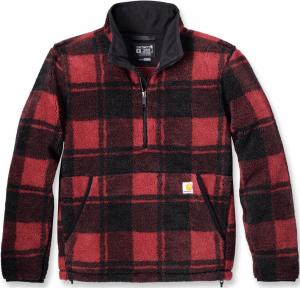 Толстовка Carhartt Loose Fit Fleece Sweatshirt, карсный/черный