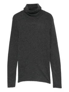 Свитер с высоким воротником Majestic Filatures, серый