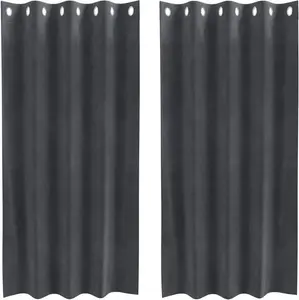 Плотные шторы "Зимняя акция", 2 шт., светло-серые, бархат, 140 x 175 см - Шторы и портьеры CC17816 vidaXL