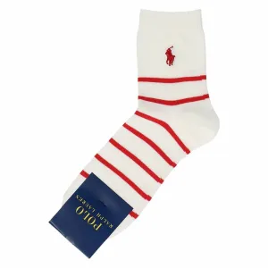 Женские носки из органического хлопка для кроссовок с ворсистой подошвой и точечным дизайном Polo Ralph Lauren, цвет 68. Navy