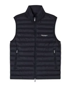 Пуховая куртка без рукавов с застежкой-молнией по всей длине. Armani Exchange, черный