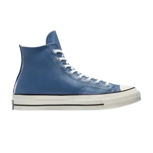 Кроссовки Converse Chuck 70 Leather High Lakeside Blue, синий