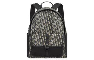 DIOR Косой принт рюкзак мужской бежевый и черный