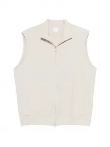 Жилет на молнии Eleventy, бежевый