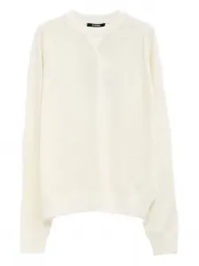 Джемпер с вышивкой и круглым вырезом JACQUEMUS, белый