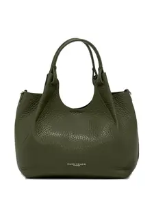 Сумка-шоппер с фактурной фактурой и верхней ручкой GIANNI CHIARINI, зеленый