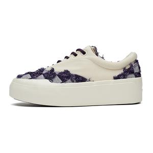 VICTORIA&VERA Низкие кеды из холста унисекс фиолетовые, цвет Purple