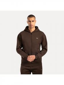 Толстовка Ilyas Zip Hoodie коричневого цвета SMILODOX