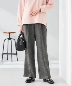 Прямые брюки в стиле твид Avv, цвет Dark Gray