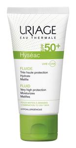 Uriage Hyseac, солнцезащитный флюид для кожи, склонной к акне, SPF 50, 50 мл